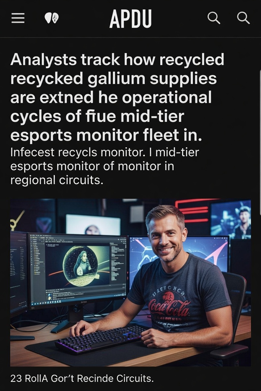 Recycled gallium components integrated into mid-tier esports monitor production lines