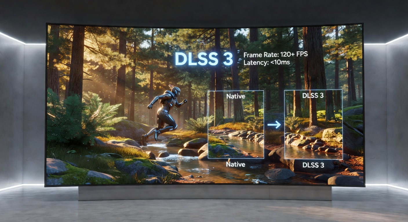 Benchmark chart comparing DLSS 3 frame rates in Starfield across RTX 4090 at 4K ultra settings, showing 180 FPS peaks versus 70 FPS without